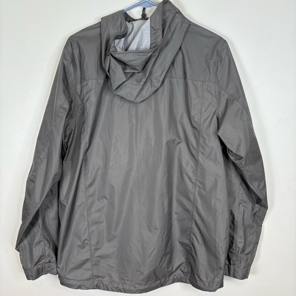 L.L. Bean Men's Trail Model Gray Hooded Rain Jacket Graphite size Small Regular - Picture 4 of 10